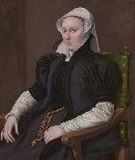 Anthonis Mor Portrait of Anne Fernely oil on canvas